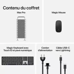 Apple Mac Pro 1 To SSD 64 Go RAM Puce M2 Ultra CPU 24 coeurs GPU 60 cœurs
