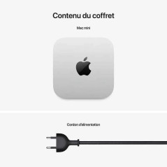 Apple Mac Mini - 512 Go SSD - 16 Go RAM - M4 - CPU 10  - GPU 10  - Garantie 1 An