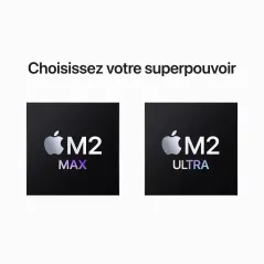 Apple Mac Studio - 2 To SSD  -  64 Go RAM - Puce M2 Ultra - CPU 24 - GPU 60 - Garantie 1 An