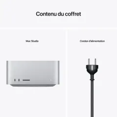 Apple Mac Studio - 2 To SSD  -  64 Go RAM - Puce M2 Ultra - CPU 24 coeurs GPU 60 cœurs - Garantie 1 An