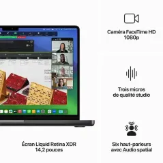 Apple MacBook Pro 14" - Puce M4 Max - 1 To SSD - 24 Go RAM - CPU 14 - GPU 32 - Sidéral