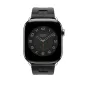 Apple Watch Bracelet sportif Hermès - Signé Apple Original - 46 mm - Forme de H - Couleur Simple Tour Kilim Noir
