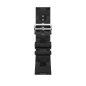 Apple Watch Bracelet sportif Hermès - Signé Apple Original - 46 mm - Forme de H - Couleur Simple Tour Kilim Noir