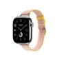 Apple Watch Bracelet Hermès - 42 mm - Couleur Simple Tour Twill Jump Attelage Rose Sakur