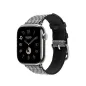 Apple Watch Bracelet Hermès - Signé Apple Original - 42 mm - Couleur Simple Tour Toile H Noir/Écru