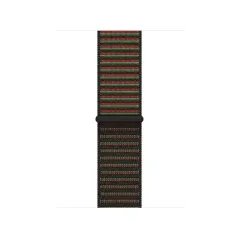 Bracelet Apple Watch 40mm - Signé Apple - Boucle Sport Black Unity Rhythm 42 mm