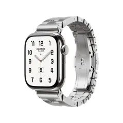 Apple Bracelet - Signé Apple Original - Boucle Hermès - Grand H Satiné 42 mm - Small