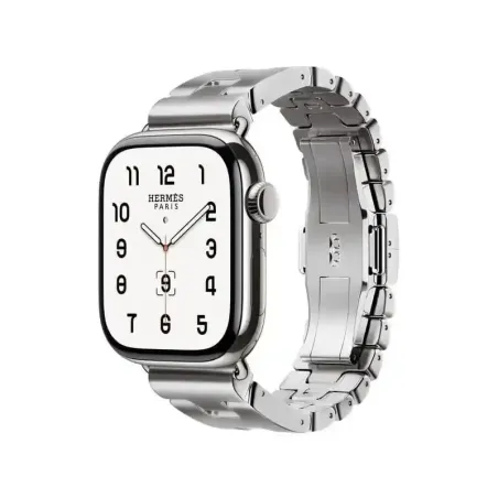 Apple Bracelet - Signé Apple Original - Boucle Hermès - Grand H Satiné 42 mm - Small