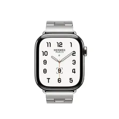 Apple Watch Bracelet - Signé Apple Original - Boucle Hermès - acier inoxydable - Grand H Satiné 42 mm - Small