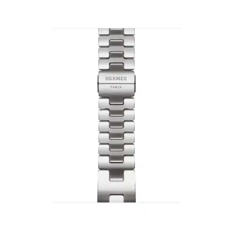 Apple Watch Bracelet - Signé Apple Original - Boucle Hermès - acier inoxydable - Grand H Satiné 42 mm - Small