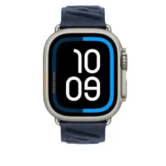 Apple Watch Bracelet - Signé Apple Original - Boucle Hermès - 49 mm - Couleur En Mer Bleu Nuit