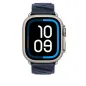 Apple Watch Bracelet - Signé Apple Original - Boucle Hermès - 49 mm - Couleur En Mer Bleu Nuit