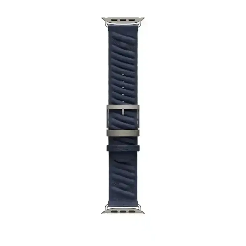 Apple Watch Bracelet - Signé Apple Original - Boucle Hermès - 49 mm - Couleur En Mer Bleu Nuit