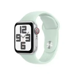 Apple Watch Bracelet - Signé Apple - Boucle Sport 40 mm - S/M - Fluoroélastomère - Couleur aigue-marine