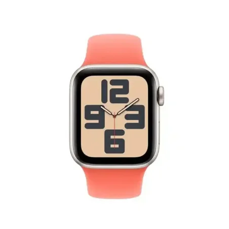 Apple Bracelet - Apple Watch - Signé Apple - Boucle Sport - confortable - Couleur tangerine 44 mm - S/M