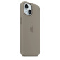Apple Accessoire - Étui Original - Étui en silicone avec MagSafe pour iPhone 15 Plus - Couleur Argile