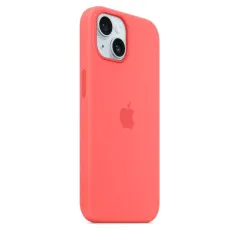 Apple Accessoire - Étui Original - Étui en silicone avec MagSafe pour iPhone 15 Plus - Goyave