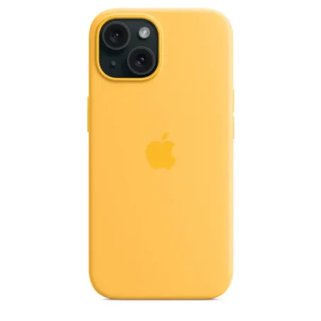 Apple Accessoire - Étui Original - Étui en silicone avec MagSafe iPhone 15 Plus - Rayon de soleil