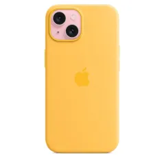 Apple Accessoire - Étui Original - Étui en silicone avec MagSafe iPhone 15 Plus - Rayon de soleil