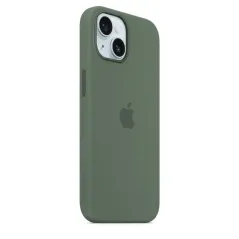 Apple Accessoire - Étui Original - Étui en silicone avec MagSafe pour iPhone 15 - Couleur Cyprès