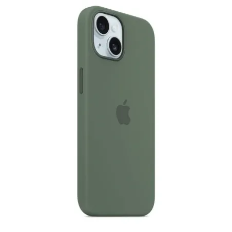Apple Accessoire - Étui Original - Étui en silicone avec MagSafe pour iPhone 15 - Couleur Cyprès