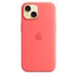 Apple Accessoire - Étui Original - Étui en silicone avec MagSafe pour iPhone 15 - Couleur Goyave