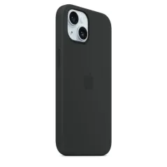 Apple Accessoire - Étui Original - Étui en silicone avec MagSafe pour iPhone 15 - Couleur Noir
