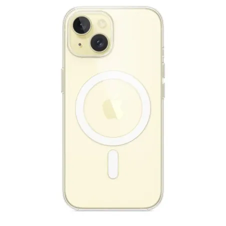 Apple Accessoire - Étui Original - Etui Transparent pour iPhone 15 Compatible avec magSafe