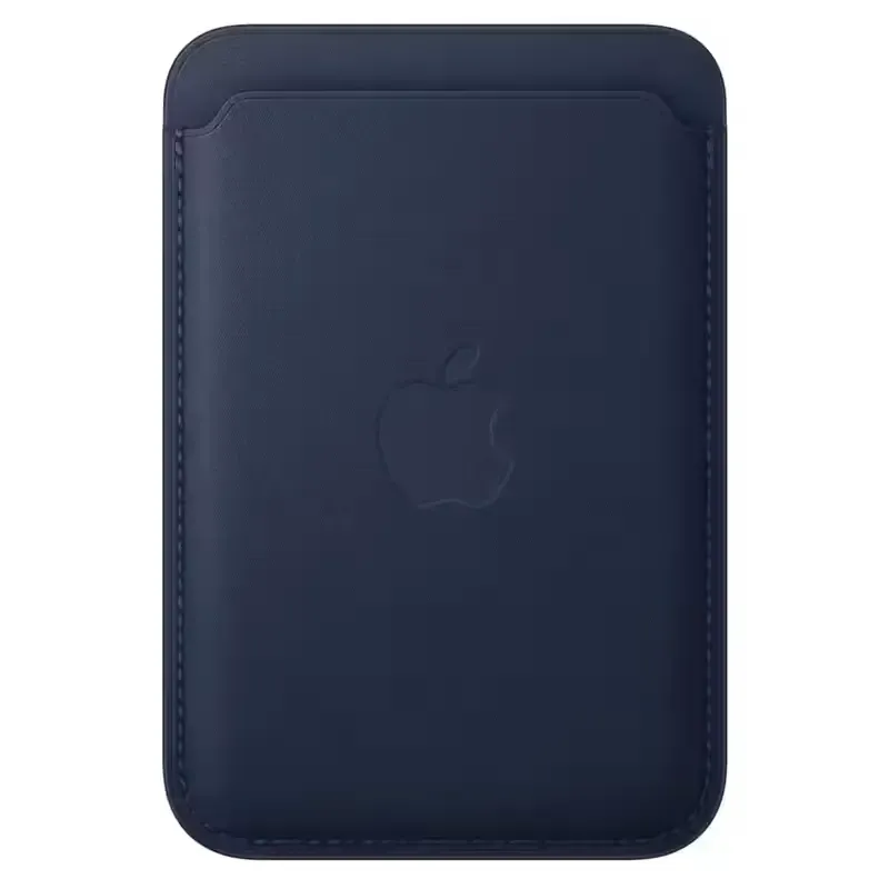 Apple Accessoire - Porte-cartes en cuir avec MagSafe pour iPhone - Deep Blue