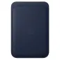 Apple Accessoire - Porte-cartes en cuir avec MagSafe pour iPhone - Deep Blue