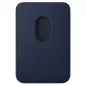 Apple Accessoire - Porte-cartes en cuir avec MagSafe pour iPhone - Deep Blue