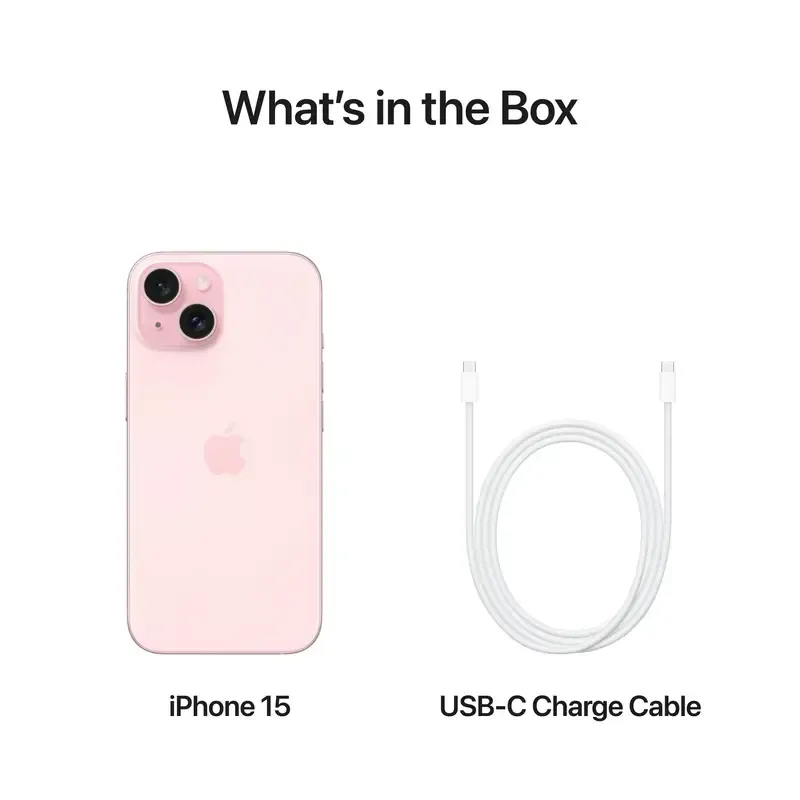 Apple iPhone 15 - 256Go - 6,1 Pouces - 171g - Rose - Neuf - Garantie 1an