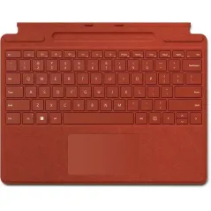 Microsoft Surface Clavier Signature Pro 8, Pro 9 et Pro 11 (Clavier AZERTY) Rouge Coquelicot