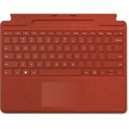Microsoft Surface Clavier Signature Pro 8, Pro 9 et Pro 11 (Clavier AZERTY) Rouge Coquelicot