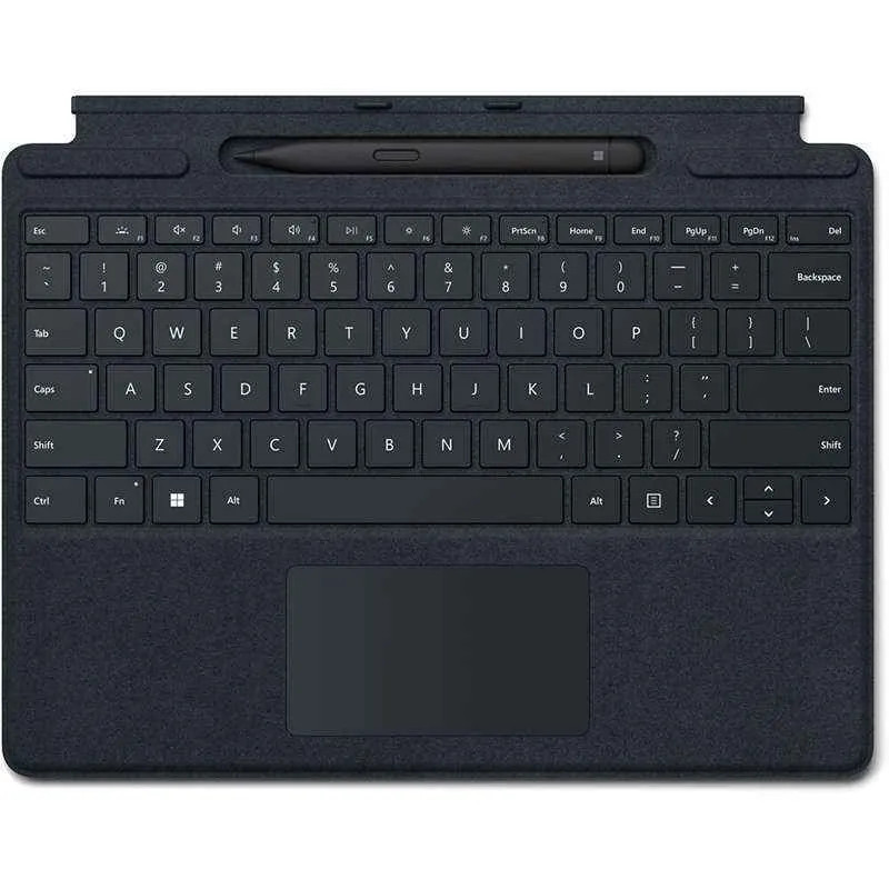 Microsoft Clavier Signature + Stylet Slim Pen 2 Pro 8, Pro 9 et Pro 11 (AZERTY) Noir