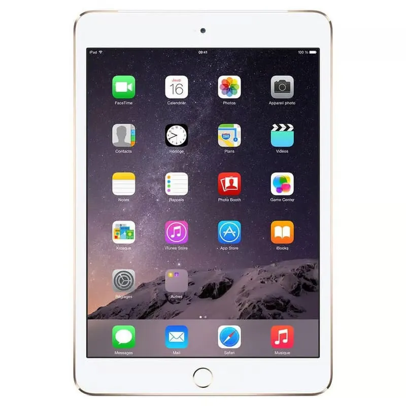 Apple iPad mini 4 -  pouces 7,9 - Wi Fi + 4G - 128Go - Puce A8 - Or Doré - Garantie 1 an