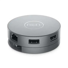 Dell DA310 Adaptateur Mobile USB-C 7-en-1 avec Alimentation 90W - Argent