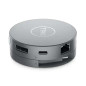 Dell DA310 Adaptateur Mobile USB-C 7-en-1 avec Alimentation 90W - Argent