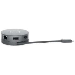 Dell DA310 Adaptateur Mobile USB-C 7-en-1 avec Alimentation 90W - Argent