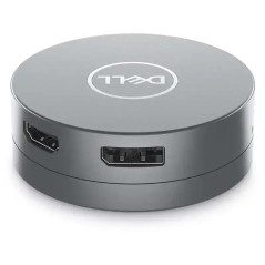Dell DA305 Adaptateur Mobile USB-C 6-en-1 avec Alimentation 90W - Argent