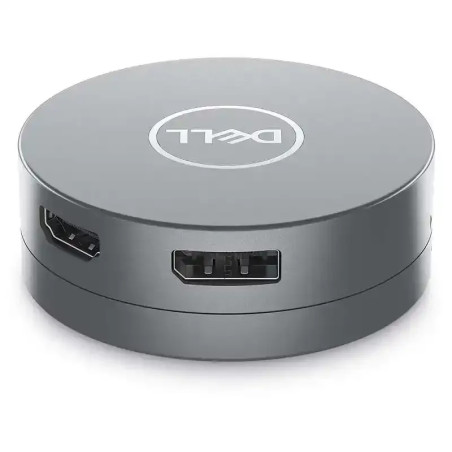Dell DA305 Adaptateur Mobile USB-C 6-en-1 avec Alimentation 90W - Argent