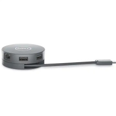 Dell DA305 Adaptateur Mobile USB-C 6-en-1 avec Alimentation 90W - Argent
