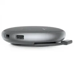 Dell MH3021P - Haut-parleur - adaptateur multiport 6-en-1 HDMI 4K Microphone 360°