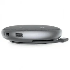 Dell MH3021P - Haut-parleur - adaptateur multiport 6-en-1 HDMI 4K Microphone 360°