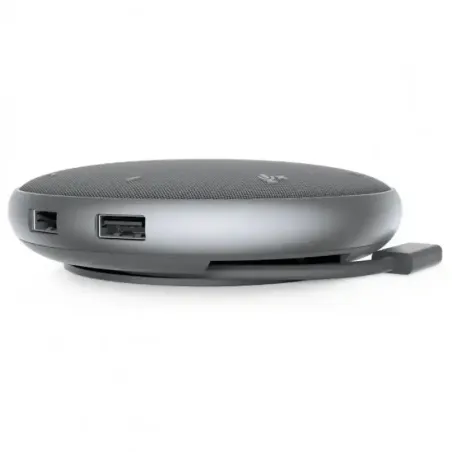 Dell MH3021P - Haut-parleur - adaptateur multiport 6-en-1 HDMI 4K Microphone 360°