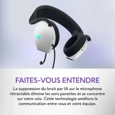 Dell Alienware AW520H - Micro-casque Gaming  - circum-aural - filaire - USB, jack 3,5mm