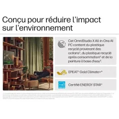 HP Tout-en-un OmniStudio X 27-cs0001nf 27" Intel® Core™ Ultra 7 - Arc™ 32 Go RAM 1 To SSD
