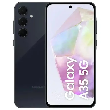 Samsung Galaxy A35 (5G)  - Stockage 256GB - Ram 6GB - Double SIM - écran Infinity-O FHD+ Super AMOLED de 6,6 pouces -  Bleu Nuit