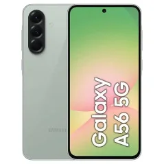Samsung Galaxy A56 (5G) Stockage 256GB - 8GB Ram - écran AMOLED de 6.7" - batterie 5 000 mAh Vert Sauge