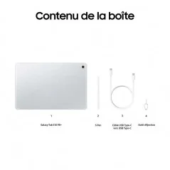 Samsung Galaxy Tab S10 FE+ Wi-Fi - Stockage 128 Go - ram 12GB - Écran 13.1" - Argent